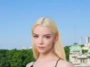 Anya Taylor-Joy Stuns in Sheer Lace Dress at London Photocall for Lucky