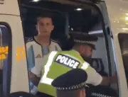 Argentina Fan Rescued by Police in Piccadilly Circus After England World Cup Exit