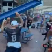 Argentina fans brawl before World Cup semi-final against England