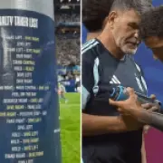 Argentina Players Mock Pickford's Penalty Cheat Sheet After World Cup Win