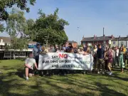 Boothstown residents protest 300 homes near RHS Bridgewater
