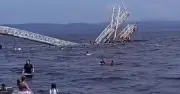 Bridge Collapse in Russia Throws 20 People, Including Children, into Sea