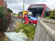 Bus Crashes Into Woman's Front Garden in Stanley, County Durham