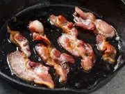 Butcher's tip: cook bacon and steak in a cold pan for juicier meat