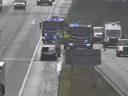 Car Fire on M4 Westbound at Junction 37 Causes Delays