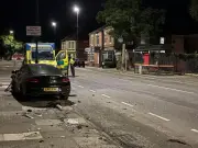 Car Forced Into Driveway Across Street After Hit-and-Run in North Shields