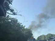 Caravan Fire in Maghull Sends Thick Black Smoke Across Sky