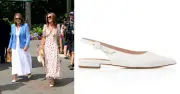 Carole Middleton's comfortable summer shoes in stock at Emmy London