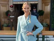 Caroline Wozniacki Turns Heads at Wimbledon in Chic Pantsuit