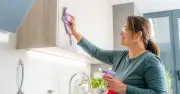 Clean Kitchen Cabinets Fingerprint-Free with 64p Washing Up Liquid