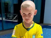 Coleen Rooney's son Cass sports Ronaldo's iconic 2002 World Cup haircut