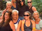 Coronation Street star Sally Dynevor joins Denise Welch at Matty Healy's LA wedding