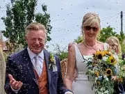 Coronation Street star Sean Wilson marries partner Carol in countryside wedding
