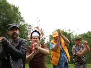 Coronation Street stars unrecognisable as Village People for charity golf day