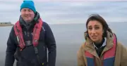 Countryfile's Anita Rani Forgets Wellies, Guest Carries Her