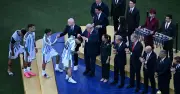 Cristian Romero 'snubs' Trump handshake in World Cup final medal presentation