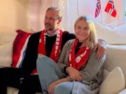 Crown Princess Mette-Marit seen first time after lung transplant cheering Norway World Cup win