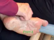 Cruise passenger scrapes dry skin off foot then eats pizza with same hand