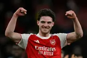 Declan Rice pushing for early Arsenal return after injury fears eased