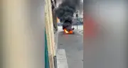 Dramatic Video Shows Electrical Fire Outside Newcastle's Grainger Market