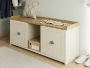 Dunelm Lancaster Shoe Storage Bench 20% Off: £103.30, Stylish & Space-Saving
