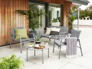 Dunelm's Under £100 Patio Coffee Set with Bench and Chairs