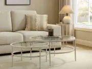 Dusk Glass Nesting Coffee Tables: £52 Off in Sale
