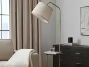 Dusk's Orianna Floor Lamp with Side Table Now 15% Off at £118.15