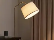 Dusk's Orianna Floor Lamp with Side Table: Stylish and Practical for Small Spaces