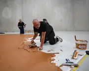 Dutch Museum Honors Artist Wim T Schippers with Peanut Butter Floor