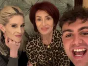 Emmerdale Star Bradley Riches Sleepover with Sharon and Kelly Osbourne