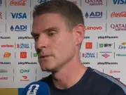 England Assistant Manager Anthony Barry in Tears at World Cup Half-Time