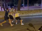 England fan attacked by Argentina supporters in Mallorca street brawl