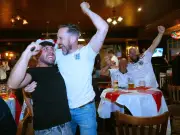England Fans Celebrate Through the Night After Thrilling 3-2 World Cup Victory Over Mexico