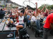 England Fans Erupt in Joy at World Cup Fan Zone After Knockout Win