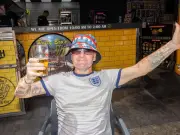 England fans in Benidorm enjoy beers hours before World Cup semi-final against Argentina