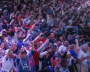 England Fans' Pint-Tossing Celebration Drenches Fellow Supporters at World Cup Fan Parks