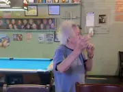 Fans go wild for 'Temu Rod Stewart' as he gives 'unforgettable' performance in bar