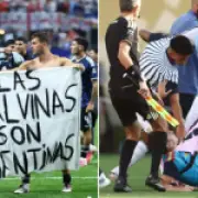 FIFA opens case against Argentina over Falklands banner and final brawl