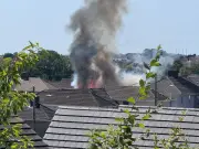 Fire Crews Tackle Shed Blaze in Burry Port, Wales