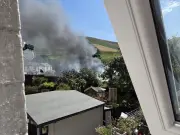 Fire destroys three gardens in Nant-y-Moel as neighbours rush to help