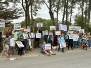 Formby residents protest Redrow housing site vibrations and noise