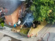 Garden fire in Failsworth prompts major emergency response