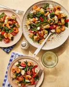 Georgina Hayden’s Quick Prawn and Feta Saganaki Salad Recipe