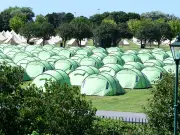 Glamping Tents at Victoria Park for The 154th Open Championship