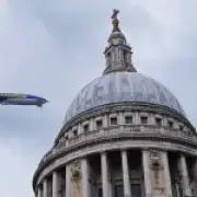 Goodyear Blimp Returns to London Skies for First Time in Four Years