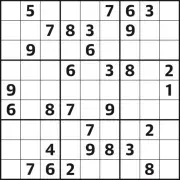 Hard Sudoku Puzzle 7,392 for July 24