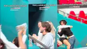 Harry Styles Goes Wild Celebrating England Goal Before Wembley Show