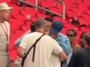 Heartbroken Jude Bellingham weeps on dad's shoulder after England's World Cup defeat