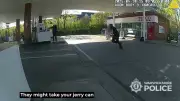 Heroic Cop Risks Life to Stop Man Setting Himself on Fire at Petrol Station